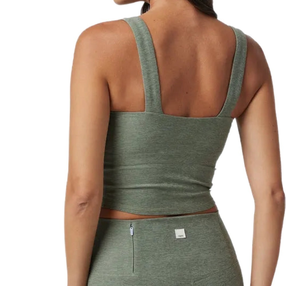 Vuori NWOT Tank Top Elevation Square Neck in Green Heather Size XS